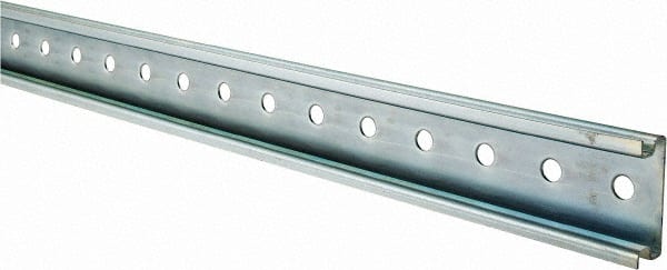 2m Long x 0.6 Inch Wide x 1-1/2 Inch High x Steel DIN Rail MPN:NSYDPR200T