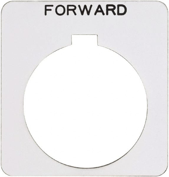 Square, Plastic Legend Plate - Forward MPN:9001KN206WP