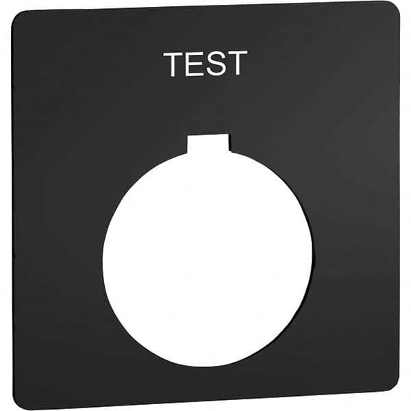 Square, Plastic Legend Plate - Test MPN:9001KN726SP