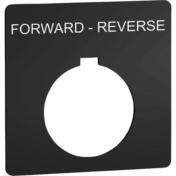 Square, Plastic Legend Plate - Forward-Reverse MPN:9001KN739WP