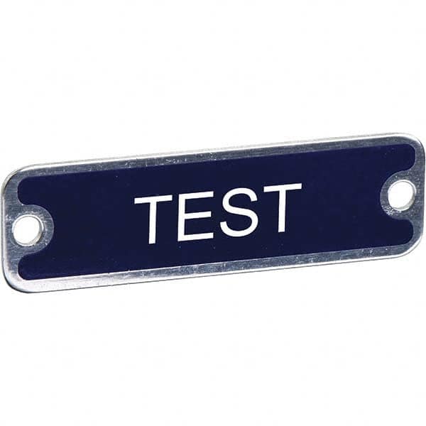 Aluminum Legend Plate - Test MPN:9001KN826