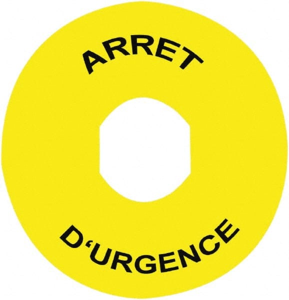 Round, Legend Plate - Arret D'Urgence MPN:ZBY8130
