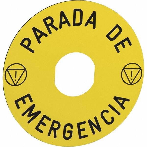 Round, Legend Plate - Parada De Emergencia MPN:ZBY8430
