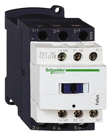 IEC Contactor: 3 Poles, NC & NO MPN:LC1D18BD