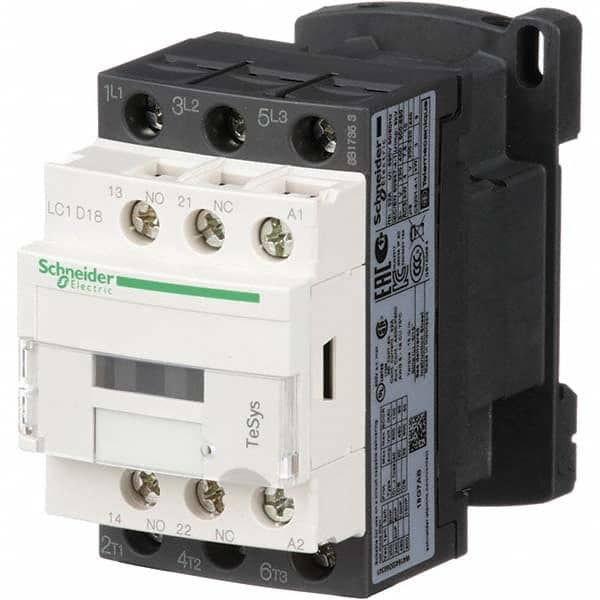 IEC Contactor: 3 Poles, NC & NO MPN:LC1D18G7