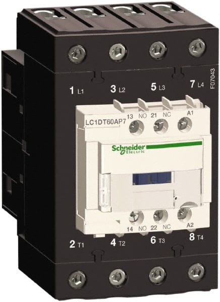 IEC Contactor: 4 Poles, NC & NO MPN:LC1DT60AG7