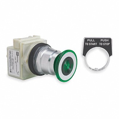 Illum Push Button Operator 30mm Green MPN:9001KR8P1G