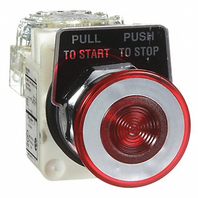 H6946 Illuminated Push Button 30mm 1NO/1NC Red MPN:9001KR9P1RH13