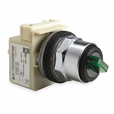 Illum Selector Switch 2 Pos 30mm Green MPN:9001K11J1G