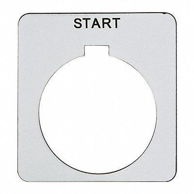 Legend Plate Square Start White MPN:9001KN201WP