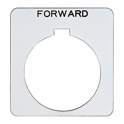 Legend Plate Square Forward White MPN:9001KN206WP