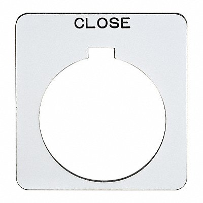 Legend Plate Square Close White MPN:9001KN208WP