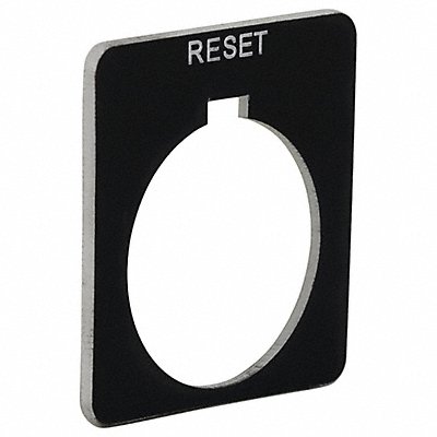 Legend Plate Square RESET Legend MPN:9001KN223BP