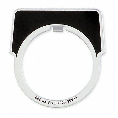 Blank Legend Plate Half Round Black MPN:9001KN300