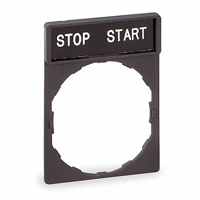 Legend Plate Rectangular Stop-Start MPN:ZBY2366