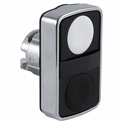 Non-Illum Push Button No Legnd Black/Wht MPN:ZB4BA7120