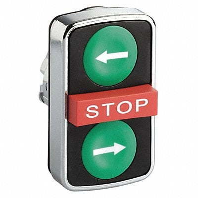 Non-Illum Push Button Green/Green MPN:ZB4BA73133