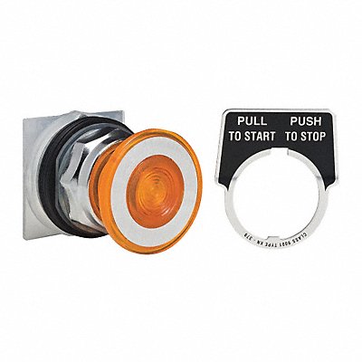 H4526 Non-Illum Push Button Operator Amber MPN:9001KR9A