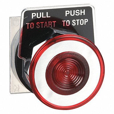 H4526 Non-Illum Push Button Operator 30mm Red MPN:9001KR9R