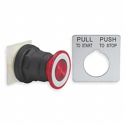 H4522 Non-Illum Push Button Operator 30mm Red MPN:9001SKR8R