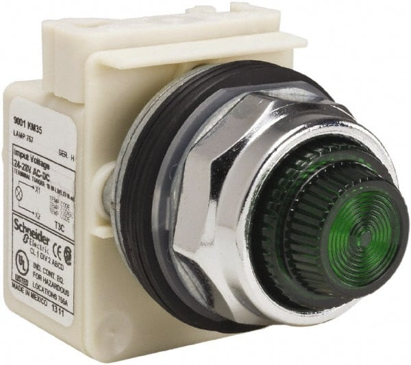 28 V Green Lens Indicating Light MPN:9001KP35G31