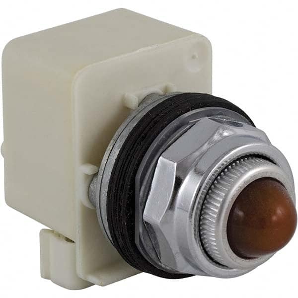 220-240 VAC at 50/60 Hz Amber Lens Incandescent & LED Pilot Light MPN:9001KP7A6