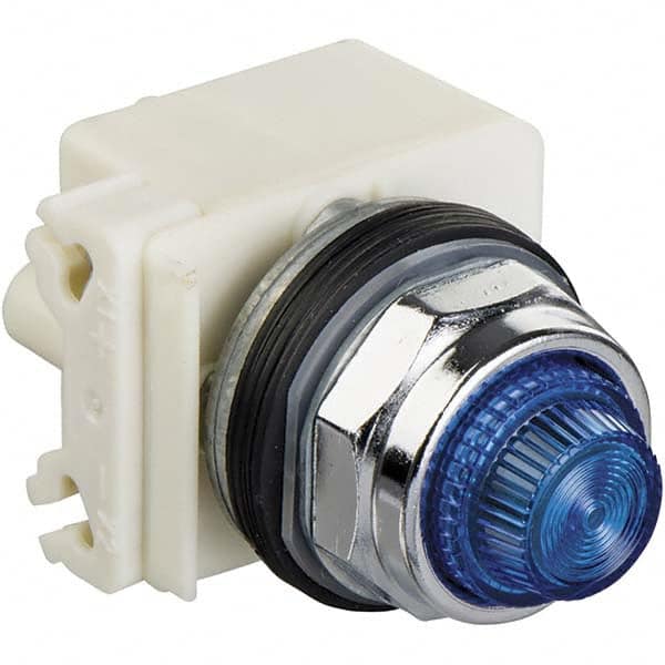 110-120 VAC at 50/60 Hz Blue Lens Incandescent & LED Pilot Light MPN:9001KPF1L9