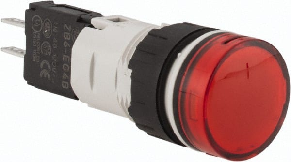 48-120 VAC/VDC Red Lens LED Pilot Light MPN:XB6AV4GB