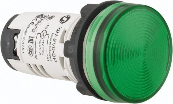 24 V Green Lens LED Pilot Light MPN:XB7EV03BP