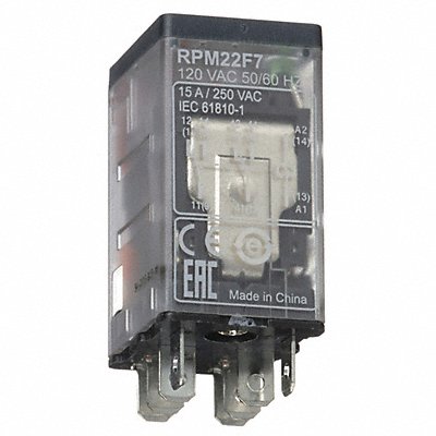 Gen Purpose Relay 8 Pin Square 120VAC MPN:RPM22F7