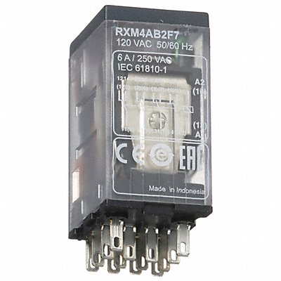 Gen Purpose Relay 14 Pin Square 120VAC MPN:RXM4AB2F7