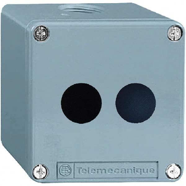 2 Hole, 22mm Hole Diameter, Zinc Alloy Pushbutton Switch Enclosure MPN:XAPM1202