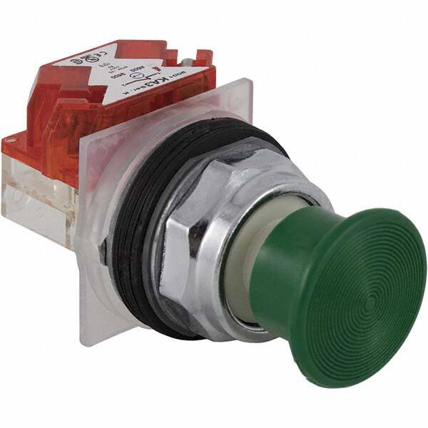 Push-Button Switch: 30 mm Mounting Hole Dia, Momentary (MO) MPN:9001KR24GH36