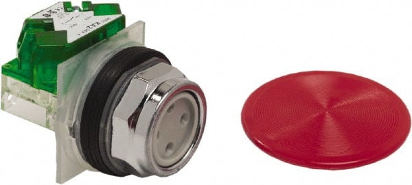 Push-Button Switch: 30 mm Mounting Hole Dia, Momentary (MO) MPN:9001KR5RH5