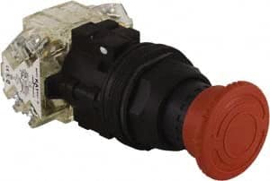 Push-Button Switch: 30 mm Mounting Hole Dia, Maintained (MA) MPN:9001SKR16H2