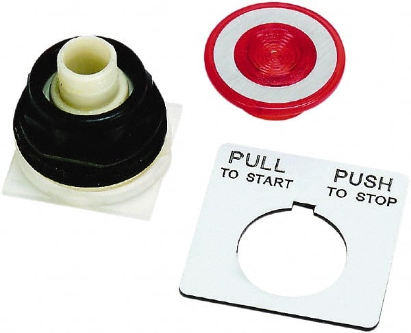 Push-Button Switch: 30 mm Mounting Hole Dia, Maintained (MA) MPN:9001SKR9R