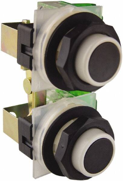 Push-Button Switch: 30 mm Mounting Hole Dia, Momentary (MO) MPN:9001SKRU1