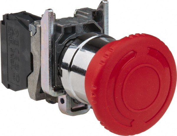 Push-Button Switch: 22 mm Mounting Hole Dia, Maintained (MA) MPN:XB2BN416124V