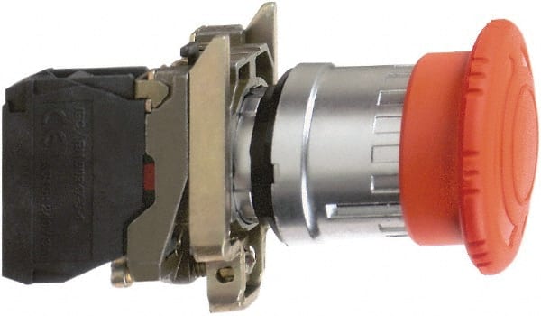 Push-Button Switch: 22 mm Mounting Hole Dia, Maintained (MA) & Momentary (MO) MPN:XB4BS84441