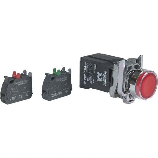 Push-Button Switch: 22 mm Mounting Hole Dia, Momentary (MO) MPN:XB4BW3435