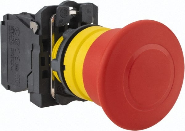Push-Button Switch: 22 mm Mounting Hole Dia, Trigger Action MPN:XB5AT842