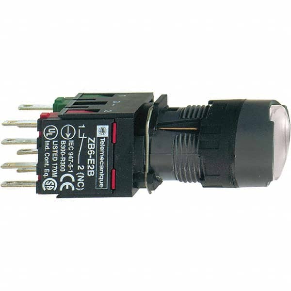 Push-Button Switch: 16 mm Mounting Hole Dia, Maintained (MA) MPN:XB6AF1B5B