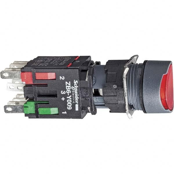 Push-Button Switch: 16 mm Mounting Hole Dia, Momentary (MO) MPN:XB6AW4B2B