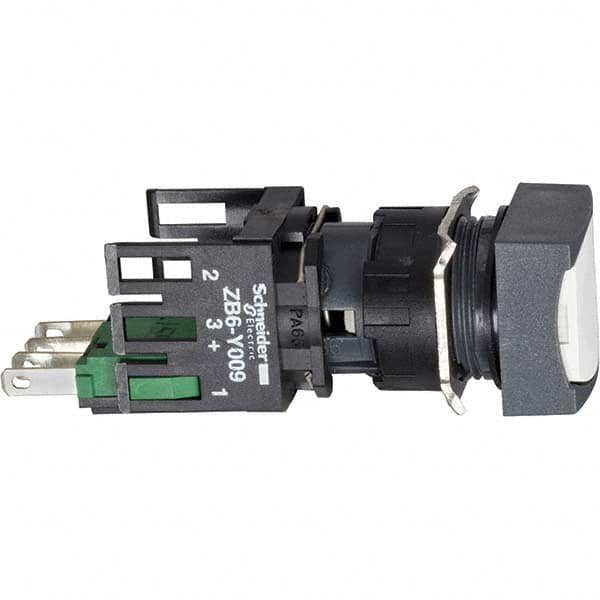 Push-Button Switch: 16 mm Mounting Hole Dia, Momentary (MO) MPN:XB6CA11B