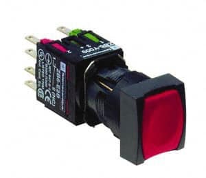 Push-Button Switch: 16 mm Mounting Hole Dia, Momentary (MO) MPN:XB6CA45B