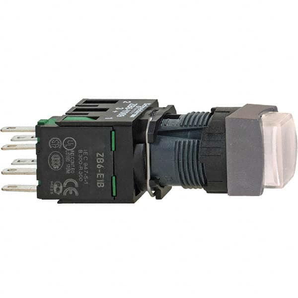 Push-Button Switch: 16 mm Mounting Hole Dia, Momentary (MO) MPN:XB6CE1B1B