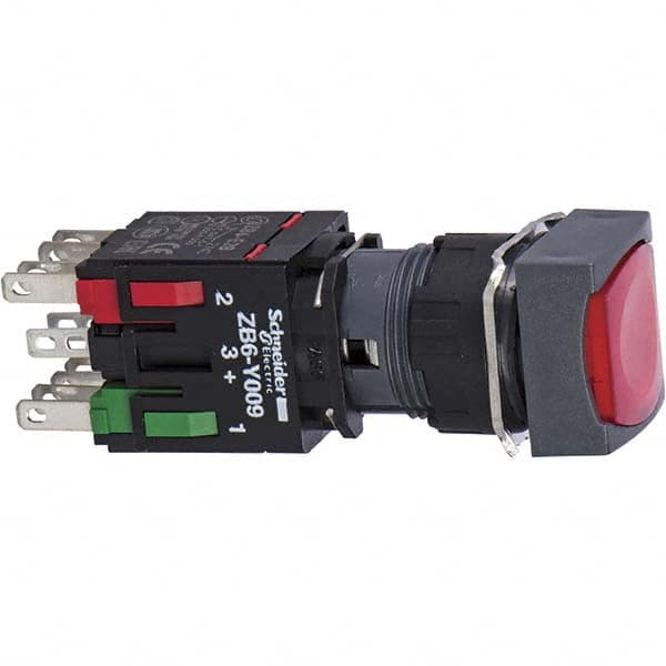 Push-Button Switch: 16 mm Mounting Hole Dia, Momentary (MO) MPN:XB6CW4B2B