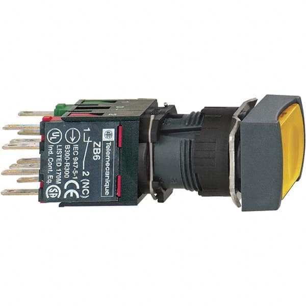 Push-Button Switch: 16 mm Mounting Hole Dia, Maintained (MA) MPN:XB6DF5B5B