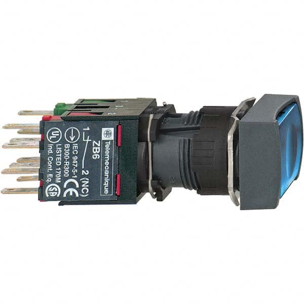 Push-Button Switch: 16 mm Mounting Hole Dia, Maintained (MA) MPN:XB6DF6B5B