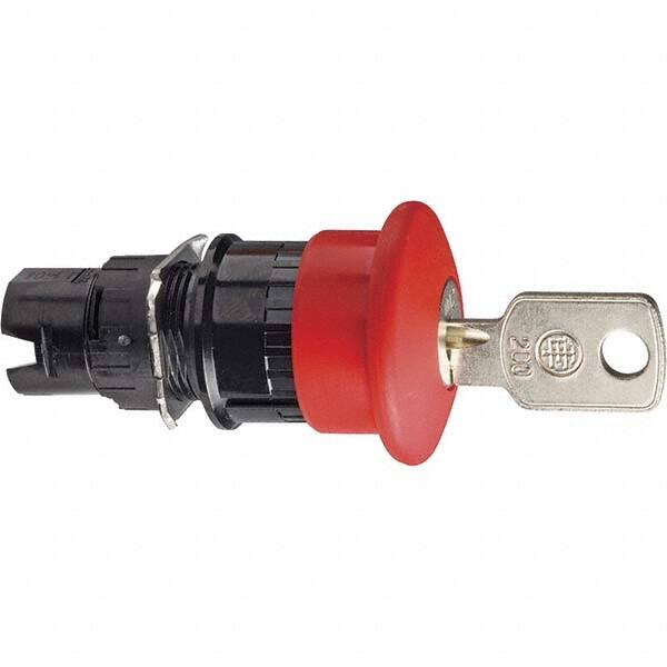 Push-Button Switch: 16 mm Mounting Hole Dia, Maintained (MA) & Momentary (MO) MPN:ZB6AS934